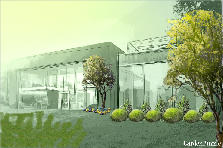 Garden design: Garden design:Modern house-unfinished