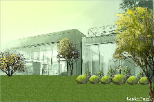 Garden design: Garden design:Modern house-unfinished
