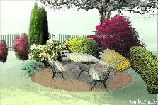 Garden design: Garden design:Corner