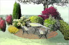 Garden design: Garden design:Corner