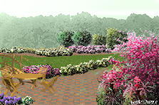 Garden design:Detras de casa Garden design:Mi Jardín