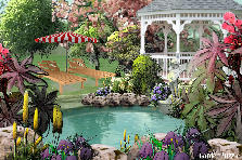 Garden design:good night...... Garden design:pool - version 3