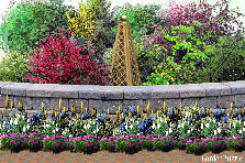 Garden design: Garden design:Stone Fence Path