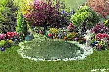 Garden design:... My ideal garden I suppose. Garden design:Garden with a pond