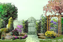 Garden design:gateway to rest Garden design:north gate