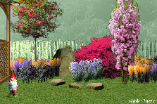 Garden design:grass, gazebo, fence, with plans and shrubbery Garden design:Future Home