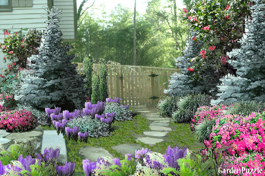 Garden design:............. - Spring