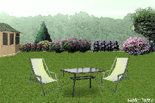 Garden design: Garden design:Backyard