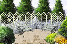 Garden design:Spruce corner