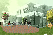 Garden design:patio Garden design:Peoria backyard 2