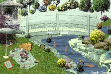 Garden design:It is so nice ..... bread, cheese, sweet pumpkin, scones, spinach pie, boiled eggs, small fried fish, chicken pies and a good wine
Anybody want to come with us? Garden design:A picnic in the "Garden of Carpas"