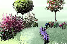 Garden design:violet Garden design:beau jardin