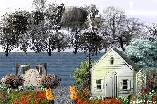 Cottage By The Lake - Winter