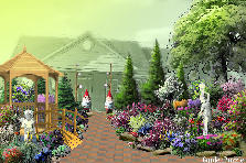 Garden design: Garden design:I Love U