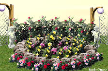 Garden design:rose garden