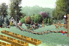 Garden design: Garden design:Northern acreage yard 1