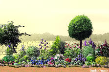 Garden design:Garden wall