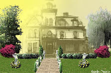Garden design:Ancient house with a formal garden