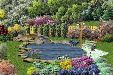 Garden design: Garden design:Behind my house