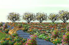 Garden design: Garden design:veduta di campagna