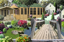 Garden design:The Flower Alley in the Green City. Garden design:The Green City