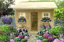 Garden design:Garden Shed