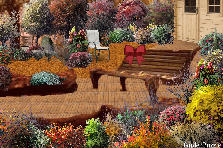 Garden design:"Autumn, the year's last loveliest smile."
Author: William Cullen Bryant Garden design:Pretty Colors