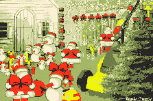 Garden design:......... Goodbye, Santa and Snowman and families!
Thank you for visiting us.
We hope you enjoy our gifts.
We will meet again the next Christmas!!
I like rhe green version.... :))) Garden design:The Polar Express will leave. Goodbye ......G