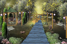 Garden design:The night is cold and quiet. Water flows smoothly and tireless in the river. By far the lights of the city.
Thank you for the beautiful background, AprilRain. Garden design:Night in the Park.