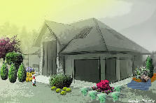 Garden design:modern home plan Garden design:david design