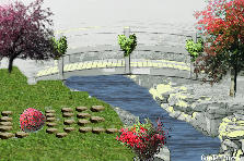 Garden design:A river flowing of love Garden design:A Place to be Loved
