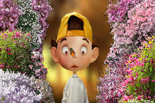 Garden design:Just a short cut through the garden to the house, for some snacks, then back to baseball....ooohhhh wow.... I hope that's a butterfly. Not movin' an inch till he goes. Sure am hungry... hope he goes soon. Garden design:Aaawwww a butterfly!