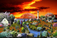 Garden design:Wouldn't it be lovely to see this every night? Garden design:Sunset of Dreams