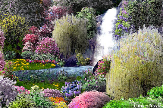 Garden design:Paradise Falls - Spring