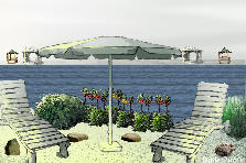 Garden design: Garden design:Sherbert Beach "Ocean Front"