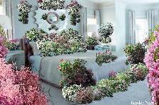 Garden design:Your boring blue bedroom that you go to everynight and wake up to every day, has burst alive in your dreams, and heart.... picture yourself on a carasol with lots of horses and beautiful flowers and trinkets, and while you are at it picture the most beautiful gazebo, made of the daintiest materials... spread about with flowers, and trees in bloom... you are in your wonderland. Now wake up. You are in your beautiful bedroom of your dreams...enjoy your day. Garden design:A Bedroom in your dreams