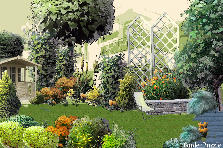 Garden design:not really satisfied Garden design:the garden accompnying my apartmnt