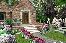 Garden design: Garden design:Small Tudor home (my version)
