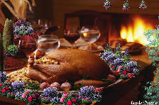 Garden design:roast turkey dinner