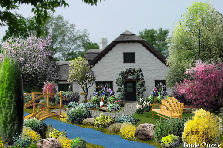 Garden design: Garden design:New cottage house