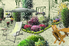 Garden design:We have a shrub garden, easy to maintain, in the vacation home.
Thank you for the beautiful house of granite, which reminds me of the old houses of Beira Interior, Portugal.
Também gosto desta " cor " . :) Garden design:esquina...-My version,The Garden of shrubs