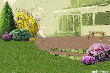 Garden design: Garden design:teraza