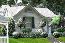 Garden design:White house w/ Pink my version