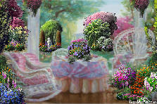 Garden design:Romantic Victorian Porch
