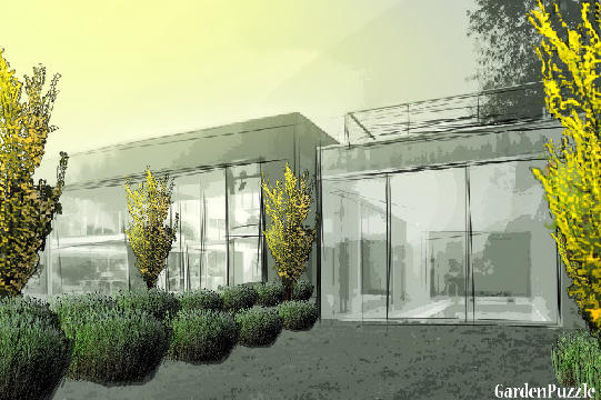 Garden design:Future Minimalist Landscape - Spring