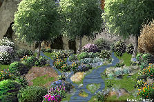 Garden design:Here was born a river.
Thank you, lady d, by the rocks
Garden design:RISING