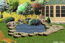 Garden design: Garden design:the pond