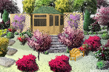 Garden design:grew up in Japan and wanted to have a feeling of home. Garden design:Japanese Garden