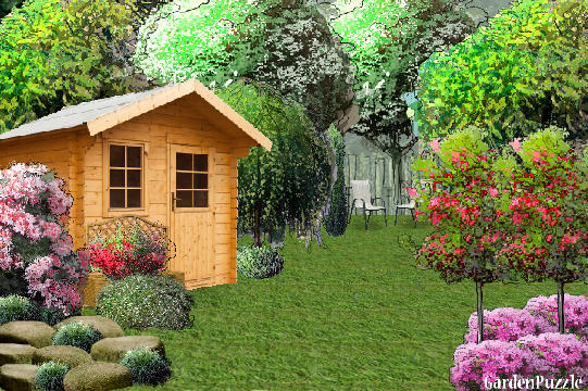 Garden design:Same background Different style - Spring