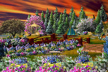Garden design:Everyone loves a quiet day by the lake. A little sailing, fishing, take a picnic basket for some snacks, and of course, lots of slumber time to do what it is you want to do most.... relax. Beautiful garden area to sit and chat with a friend, or relax on the bench with a good book. Across the bridge is another place to relax and overlook the water and the sites, or just sit in the little cabin and veg., or swing on the swing. Lot's to do here today. enjoy. Garden design:Quiet day by the lake